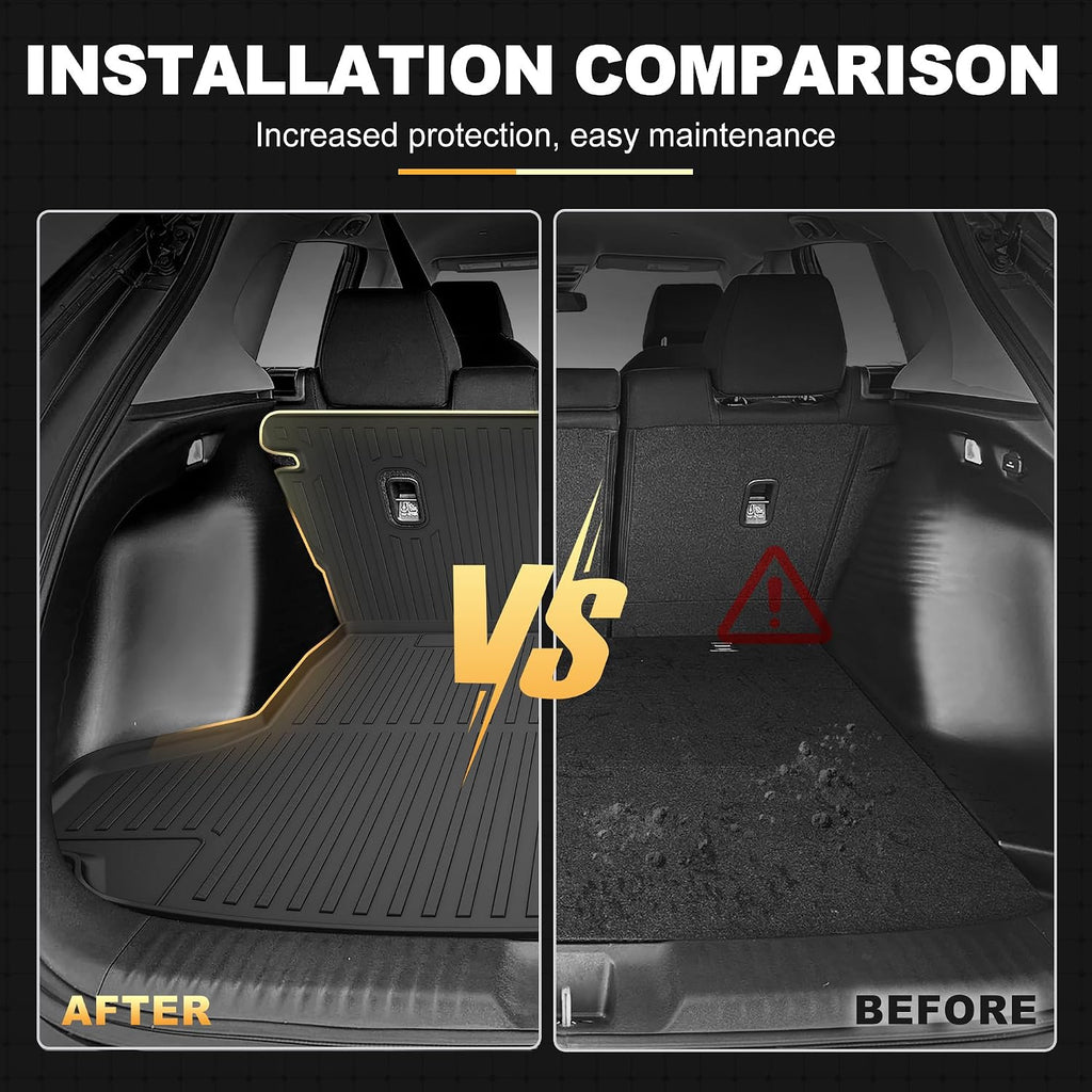 Floor Mats & Cargo Mat Fit for Honda HR-V 2023-2027 & Acura ADX 2025 2026 | All Weather Floor Mats Trunk Cargo Liner with Backrest Protectors Custom Fit for Honda HRV Sport/LX/EX-L