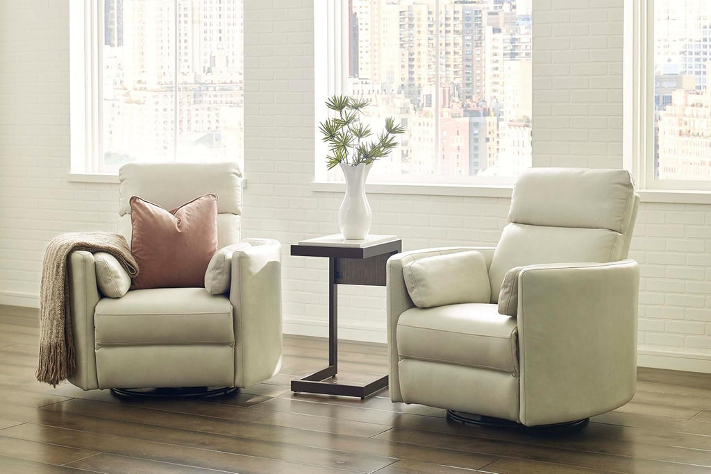 Parker Living Radius - Florence Ivory - Powered by Freemotion Cordless Power Swivel Glider Recliner