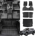 Bomely Floor Mats Compatible with 2021-2025 2026 Nissan Rogue Trunk Mat Cargo Liner TPE All Weather Back Seat Cover Protector 2024 Rogue Accessories (Rear Trunk Mat+Backrest Mats+Floor Mats)