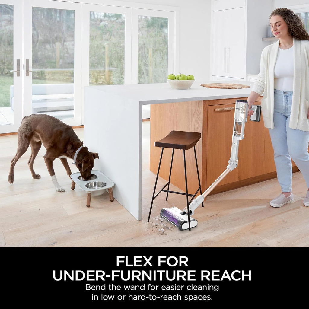Shark IW4625 Detect Pro Auto-Empty System - Lightweight Cordless Stick Vacuum for Pet Hair with HEPA Filter, Flexible Wand, Portable Handheld, Charging Dock, Self-Cleaning Brushroll, Tools (Renewed)