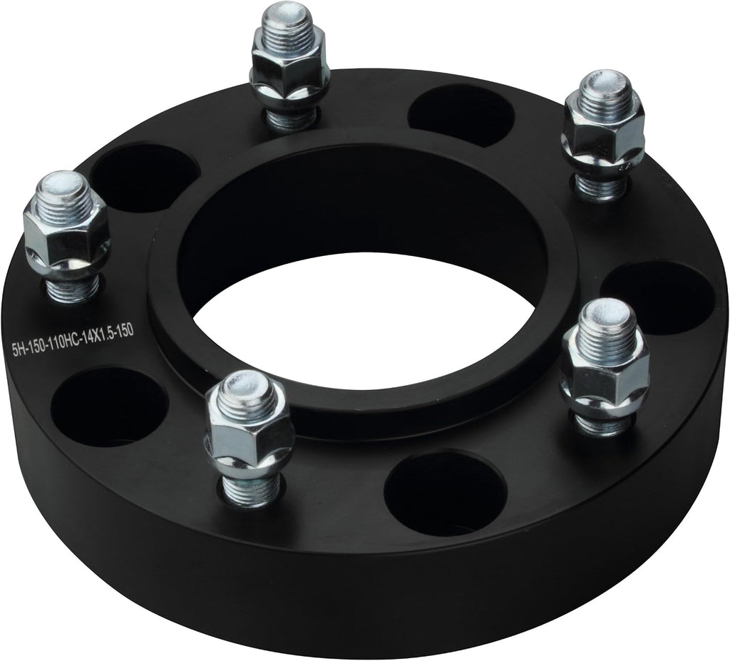4pc Forged 5x150 Hubcentric Wheel Spacers 1.25 Inch 14x1.5 Studs 110mm Hub | Compatible with Toyota 5 Lug for 2007-2021 Tundra, 1998-2021 Land Cruiser, 2008-2022 Sequoia, 2008-2021 LX 570