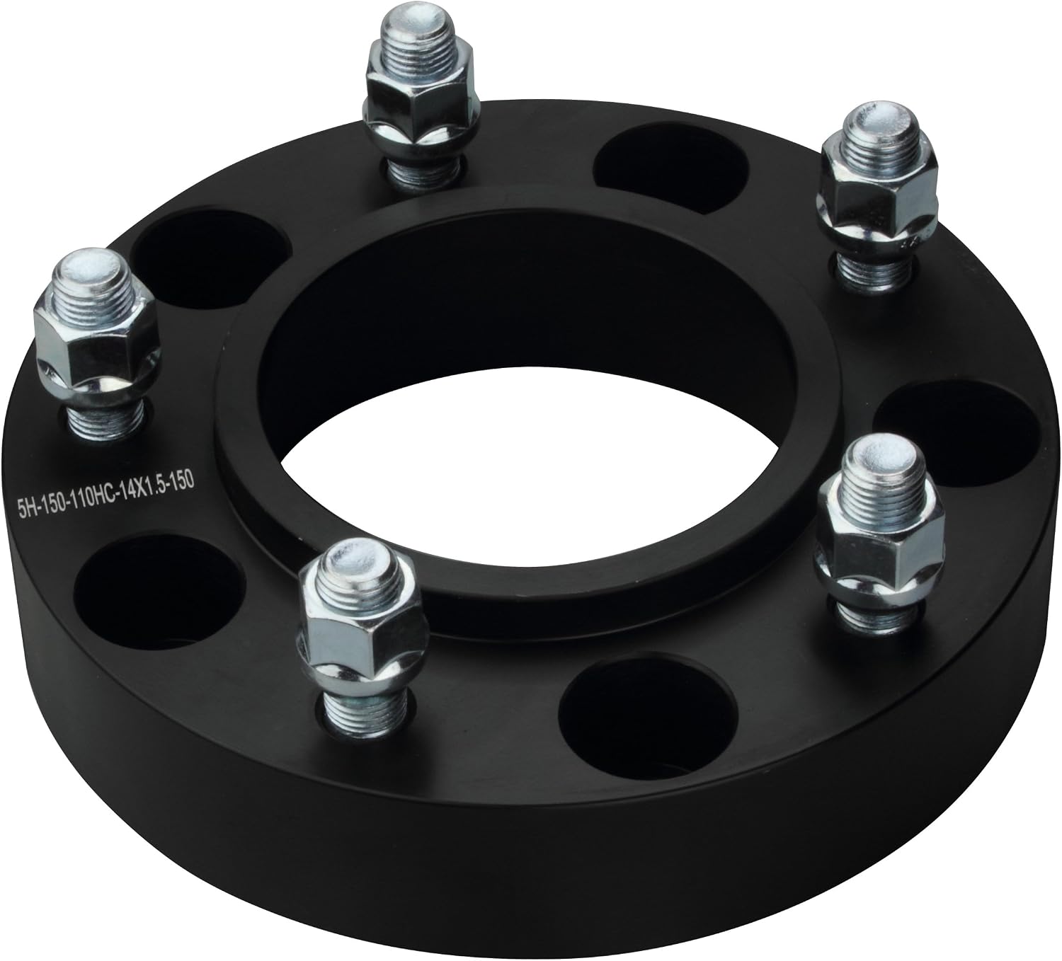 4pc Forged 5x150 Hubcentric Wheel Spacers 1.5 Inch 14x1.5 Studs 110mm Hub | Compatible with Toyota 5 Lug for 2007-2021 Tundra, 1998-2021 Land Cruiser, 2008-2022 Sequoia, 2008-2021 LX 570