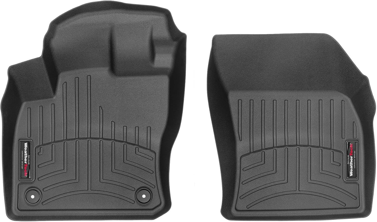 WeatherTech Custom Fit FloorLiners for VW Tiguan, Tiguan, 1st Row (4415631), Black