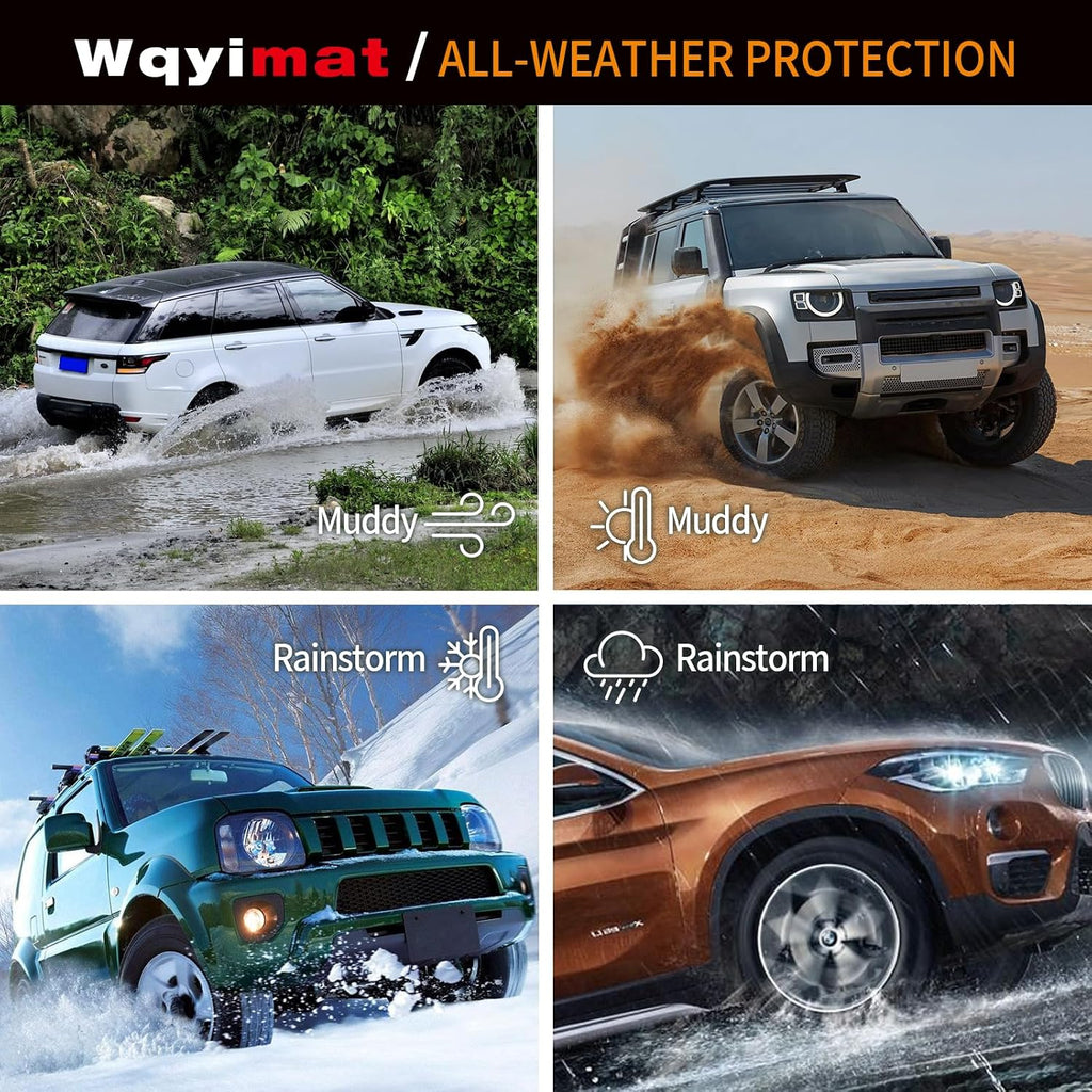 for 2007-2018 Jeep Wrangler JK 4 Door Floor Mats and Trunk Cargo Liner,All Weather Protection TPE Rubber Car Floor Liners, Front & Rear, Black (for 2007-2018 Jeep Wrangler JK 4 Door)