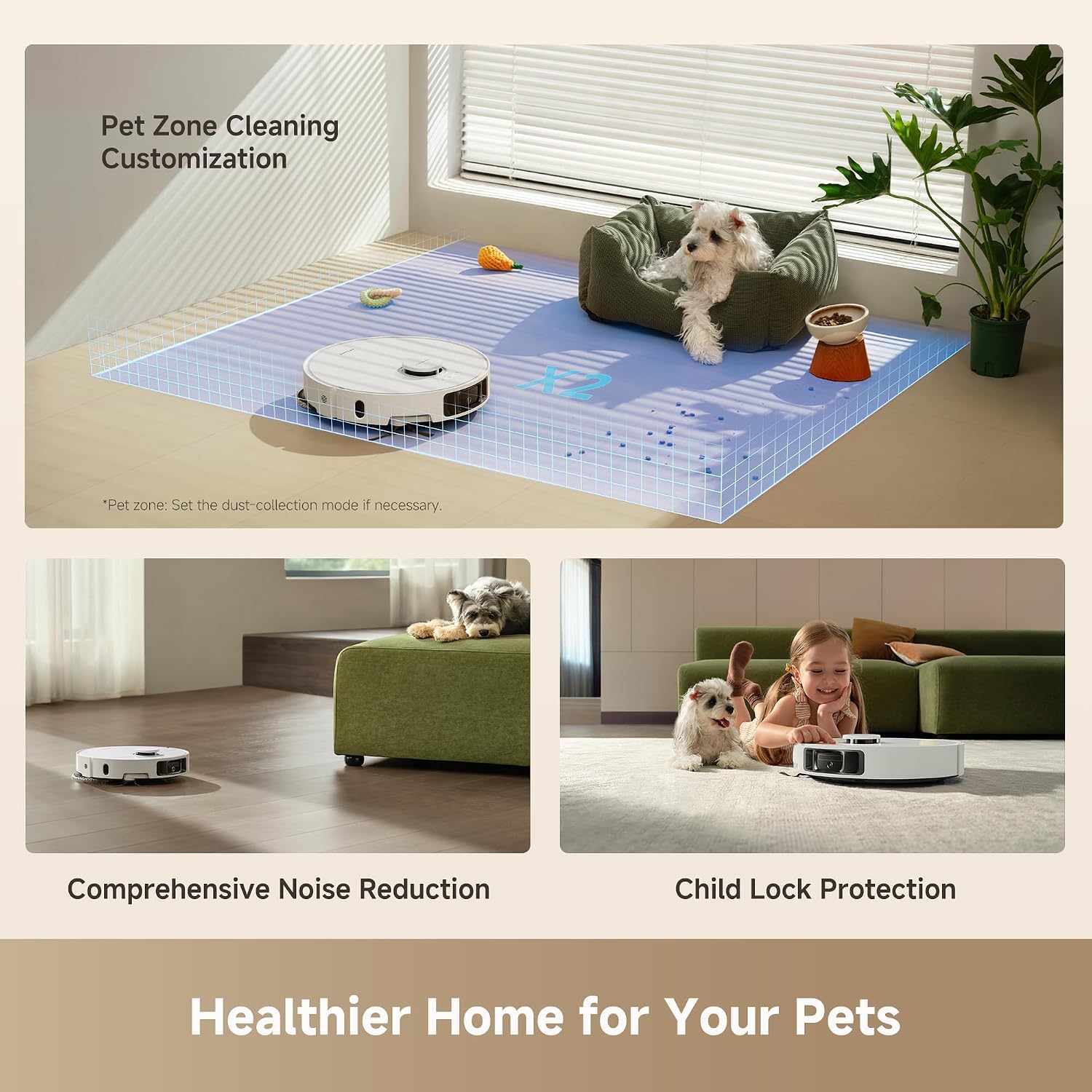 DREAME L40 Ultra Gen 2 Robot Vacuum Cleaner (White) and Side Brush