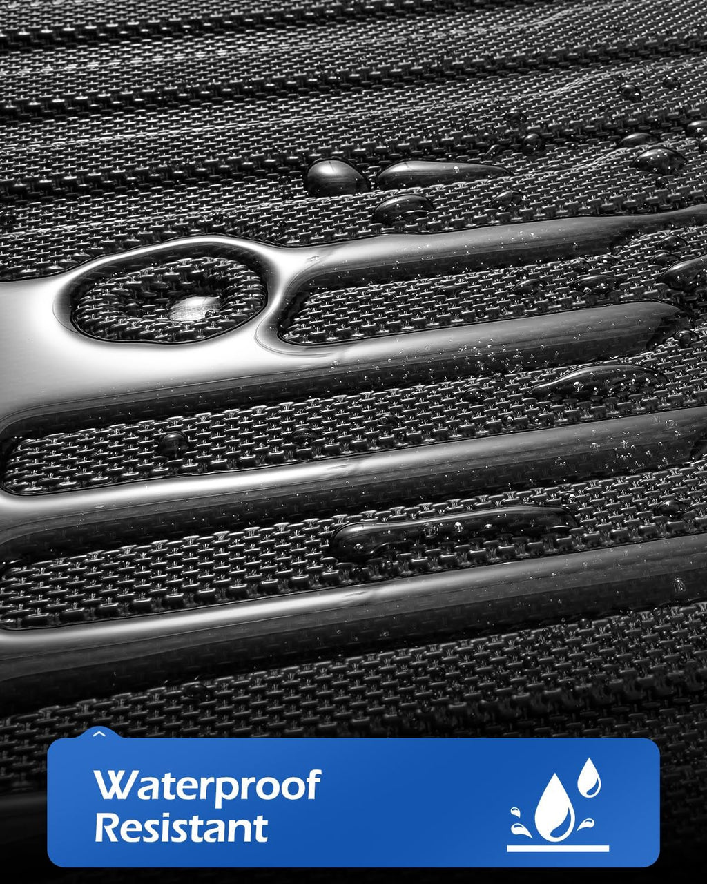 Car Floor Mats for Jeep Patriot 2007-2017: for Dodge Caliber 2007-2012/for Compass Old Body Style with Trunk Mat, 5PCS Rubber All Weather Black Floor Liners, Anti-Slip Interior Protection Accessories