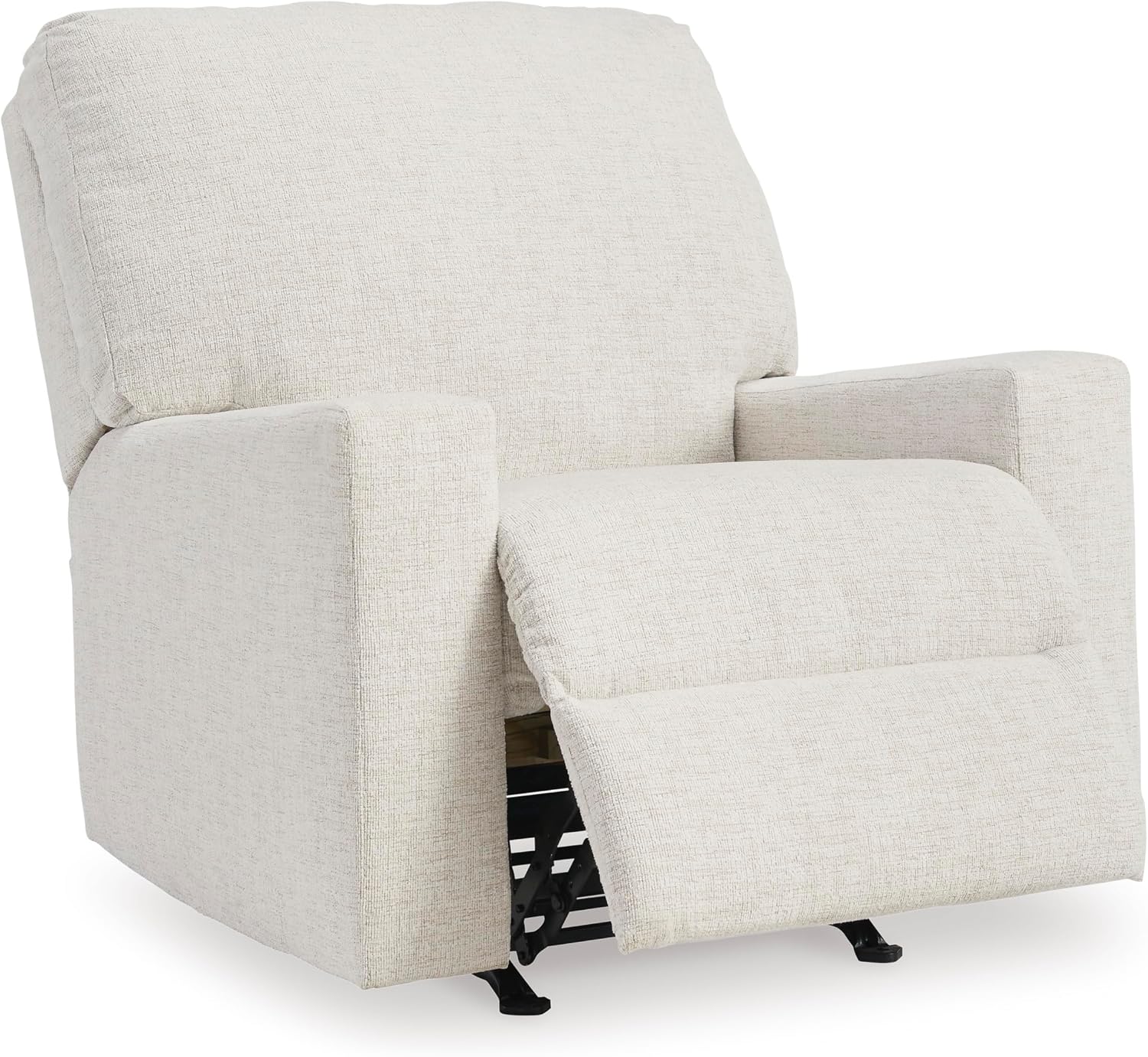 Signature Design by Ashley Rannis Casual Manual Rocker Recliner, White