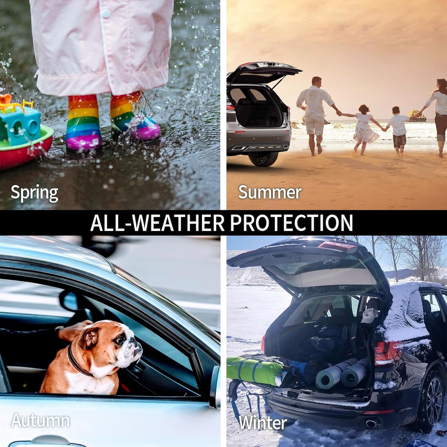 for 2013-2023 Chevy Trax/Buick Encore(Not fit Encore GX) Floor Mats Trunk Cargo Liner and Backrest Mat All Weather TPE Rubber Protection Mat Accessories (Full Set)