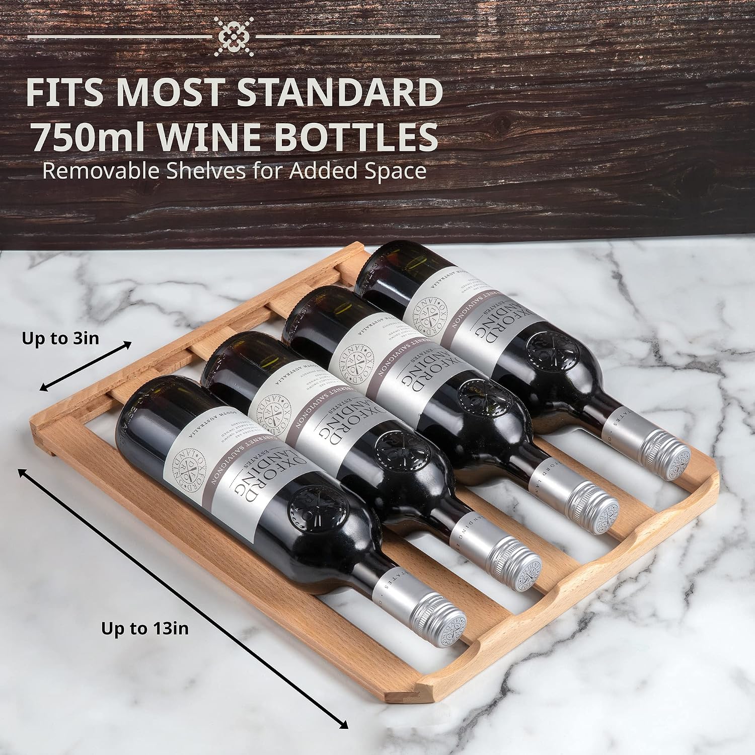Ivation 28 Bottle Compressor Wine Cooler Refrigerator w/Lock | Large Freestanding Wine Cellar For Red, White, Champagne or Sparkling Wine | 41f-64f Digital Temperature Control Fridge Stainless Steel