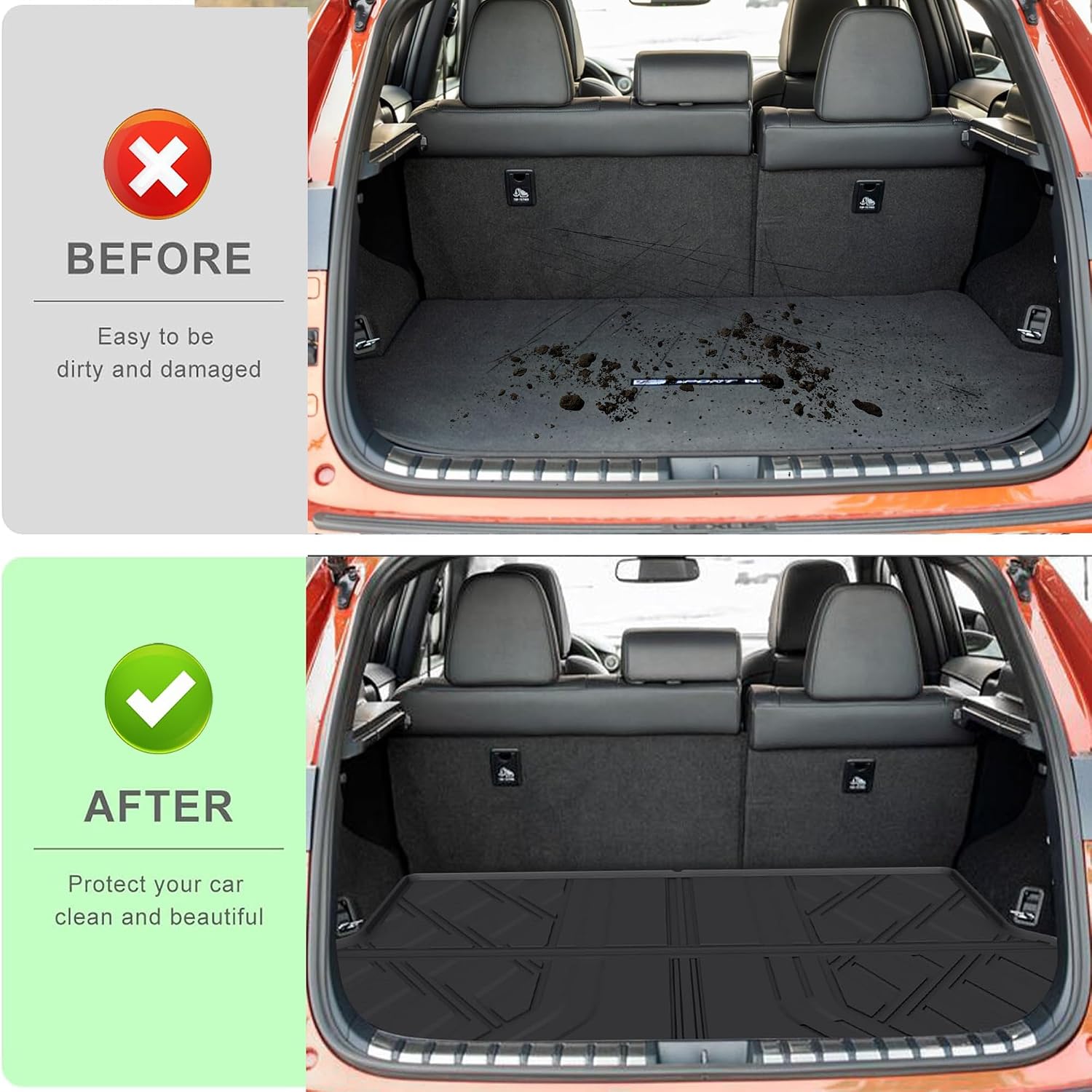 Floor Mats & Trunk Mat Fit for Lexus NX 2015-2021 NX300/ NX300h /NX200t All Weather TPE Floor Liners and Cargo Liner for Lexus NX All Models