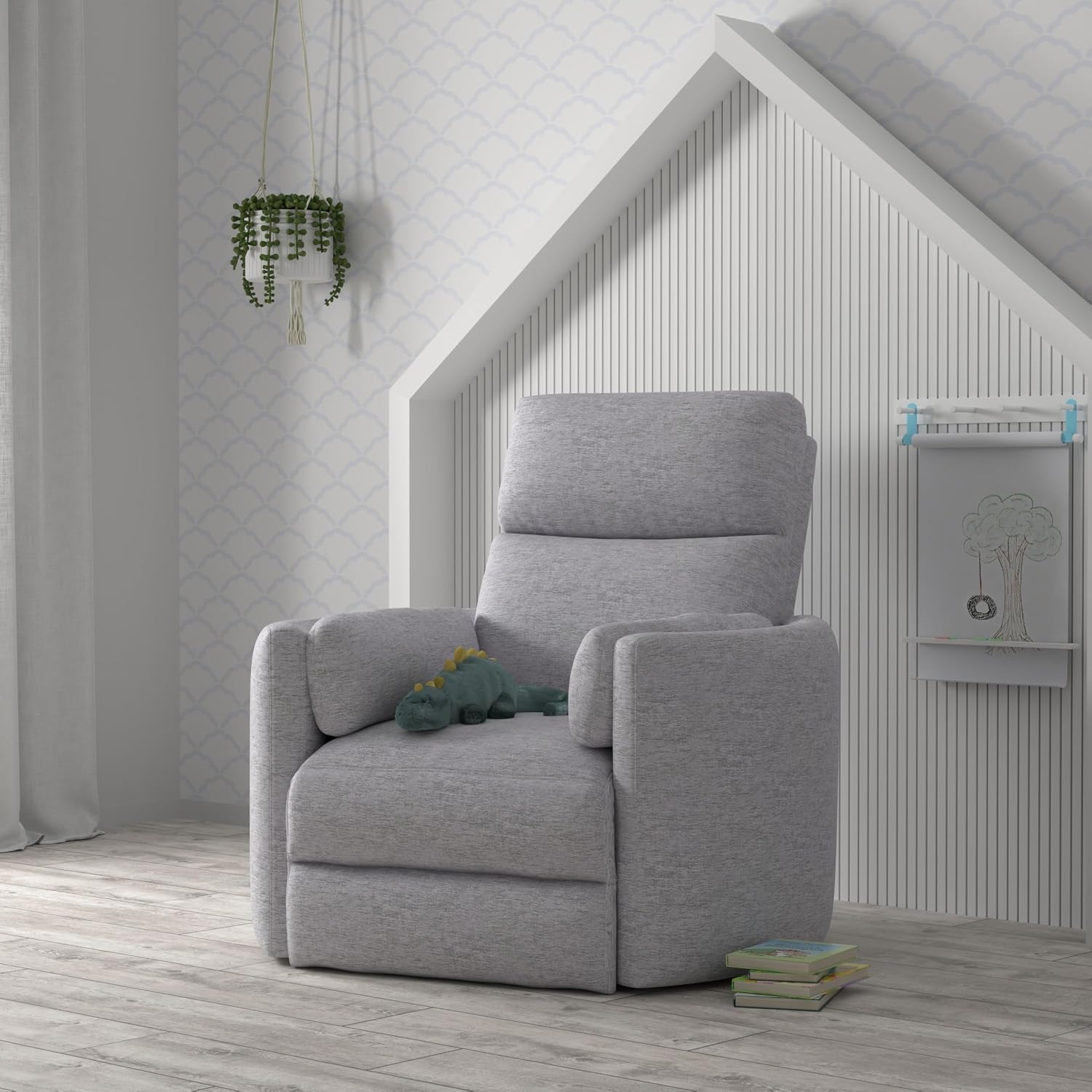 Parker Living Radius - Mineral Power Swivel Glider Recliner for Adults with USB and Type-C Ports, Single Sofa Chair for Living Room