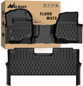 Nilight TPE Floor Mats for Ford F250 F350 F450 F550 Super Duty Crew Cab Bench Seat 2017 2018 2019 2020 2021 2022 2023 2024 2025 2026 All Weather Custom Fit Heavy Duty Floor Liners