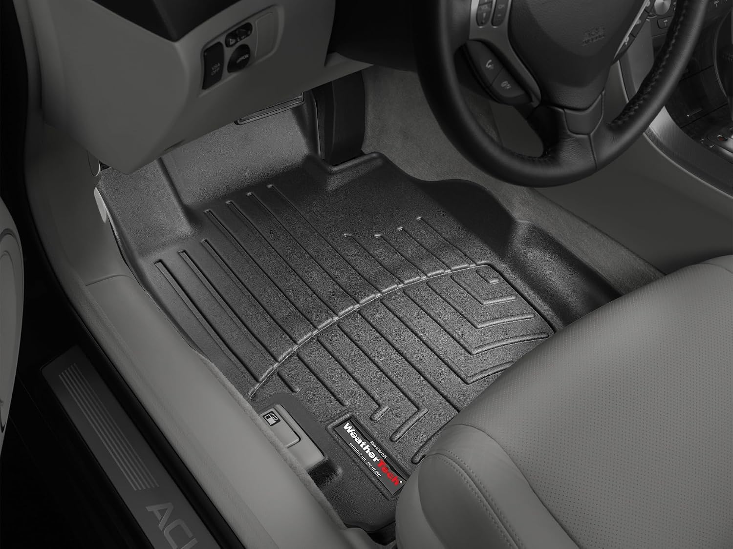WeatherTech Custom Fit FloorLiners for Acura TL - 1st Row (441501), Black