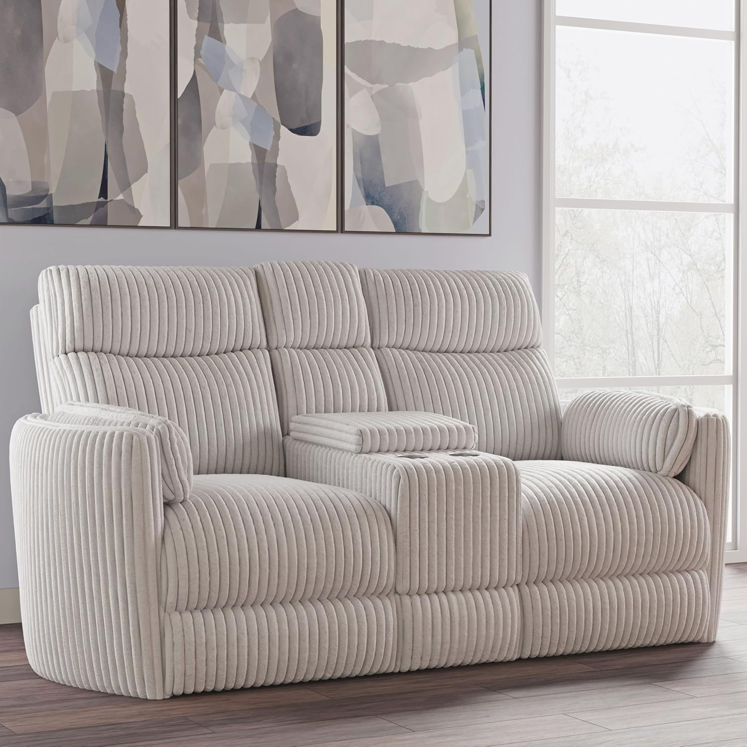 Parker Living Radius - Mega Ivory Power Glider Reclining Console Loveseat
