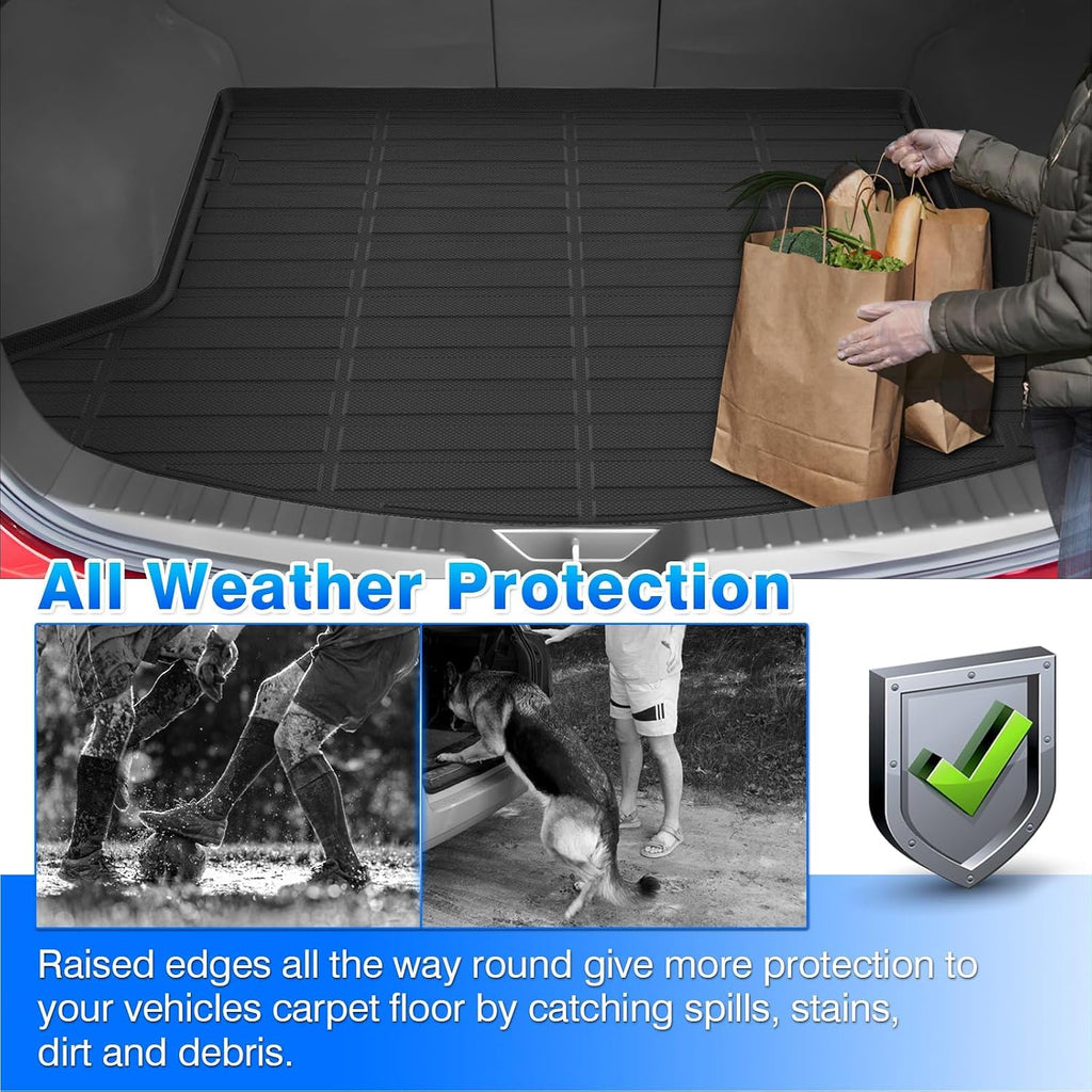CX-5 Floor Mats - Car Mats for Mazda CX-5 2017-2021, All Weather Floor Mats and Cargo Liner for CX-5 Accessories, Heavy Duty Rubber Mats, Car Accessories