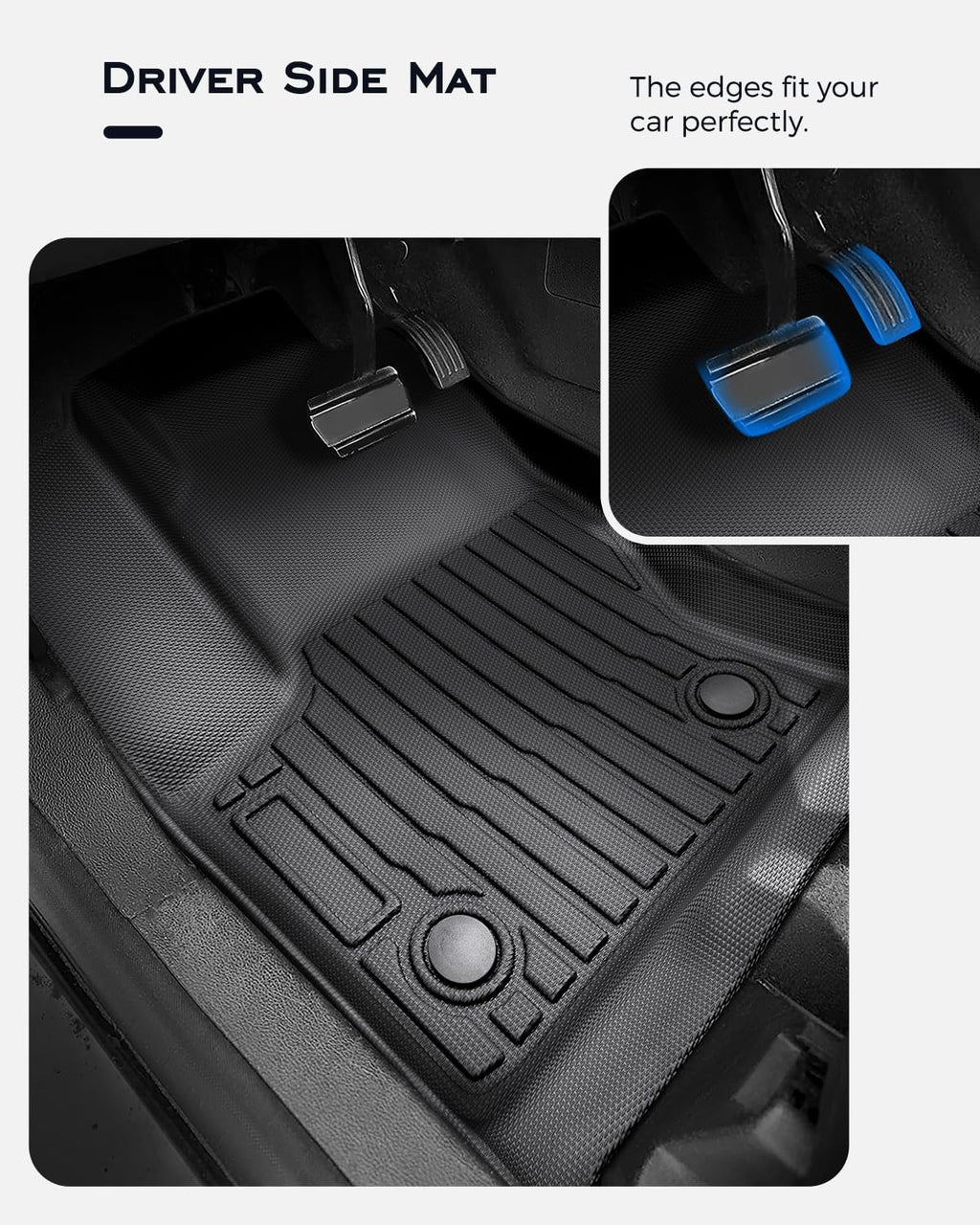 Custom Fit Floor Mats & Cargo Liner & Rear Seat Back Protectors for Ford Escape 2013-2019, All-Weather Rubber Mats, Full Interior Protection for SUV, Durable & Easy to Clean