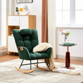 Rocking Chair Nursery Teddy, Upholstered Baby Fluffy Glider Rocker for Adults Small Spaces Indoor,Nursing Chairs for Living Room, Bedroom