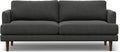 SIMPLIHOME Livingston 76' Wide x 33' High Sofa in Charcoal Grey Woven-Blend Fabric, Handcrafted Loveseat Couch for Living Room or Family Room, Mid-Century Modern Style, Solid Wood Frame