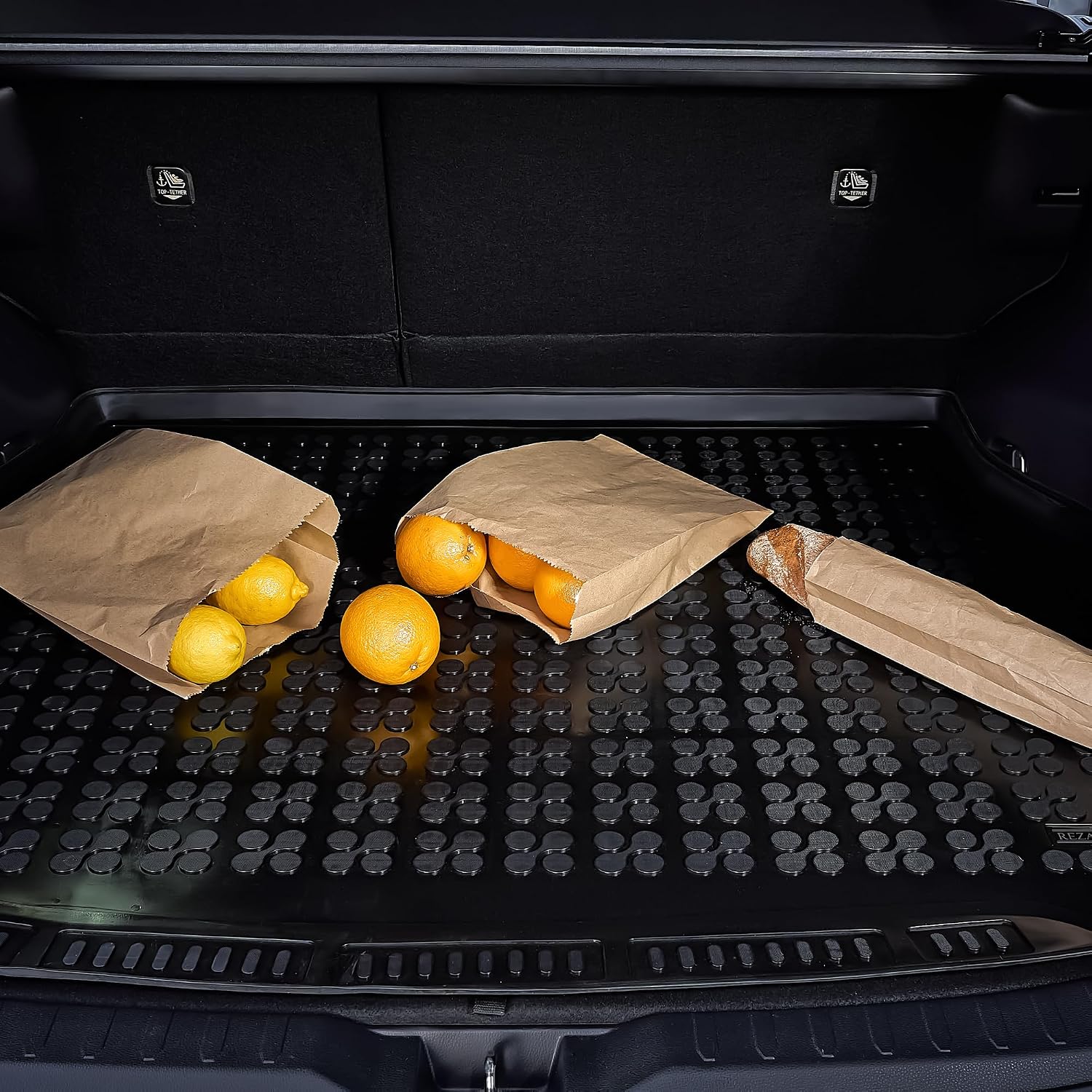 REZAW-PLAST Premium Floor Mats Set Compatible with Tesla Model S 2012-2023 Automotive Floor Mats & Cargo Liners Tailored All Weather Custom Fit Odorless Car Accessories Black
