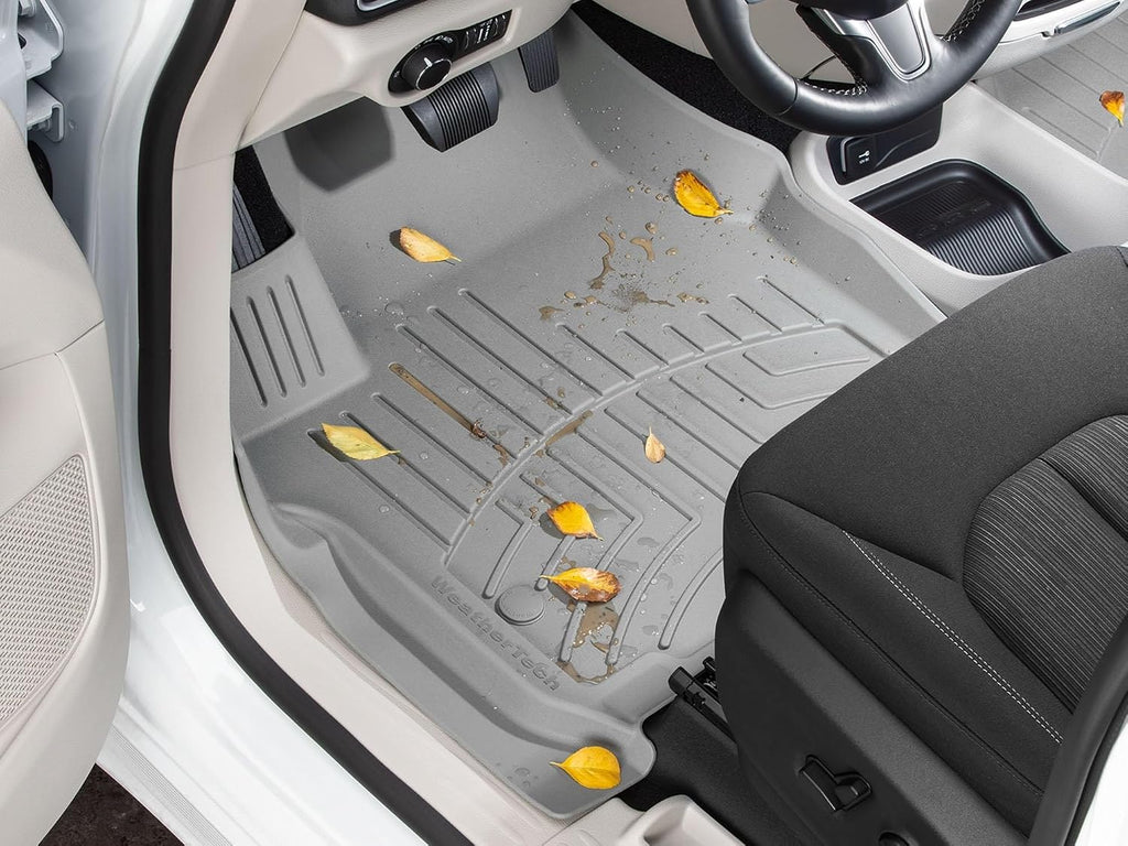 WeatherTech FloorLiner HP Custom Fit Floor Mats for Kia Carnival Full Set (451672-1-2IM), Tan