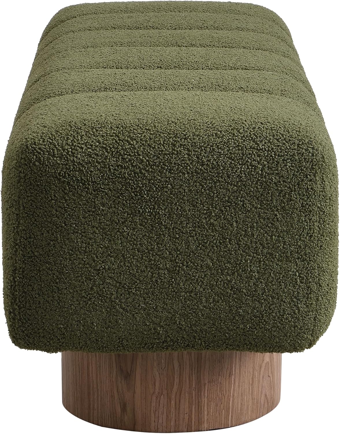 Christopher Knight Home Manila 50' Boucle Fabric Dining Bench, Rectangular Upholstery Ottoman Bench, Bedroom End of Bed Footstool, Living Room Extra Seat Footrest, No Assembly Needed, Jungle Green