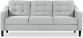 SAFAVIEH Couture Furniture Collection Nathaniel Light Grey Tufted 3-Seater Sofa