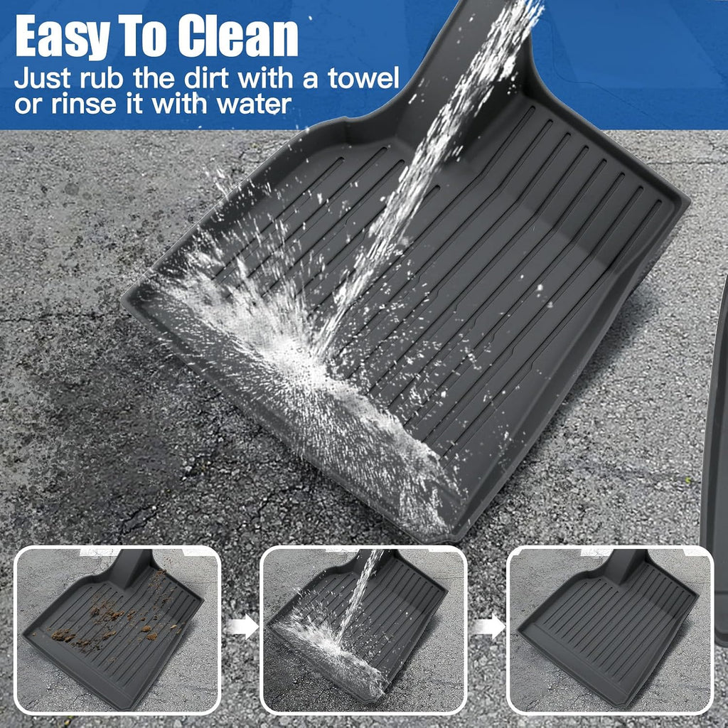 DEDC 6PCS Compatible with Tesla Model Y Floor Mat Full Set Mats Heavy Duty All-Weather Waterproof Protect Cargo Liner Accessories Fit for 5-Seater Model Y 2020-2024