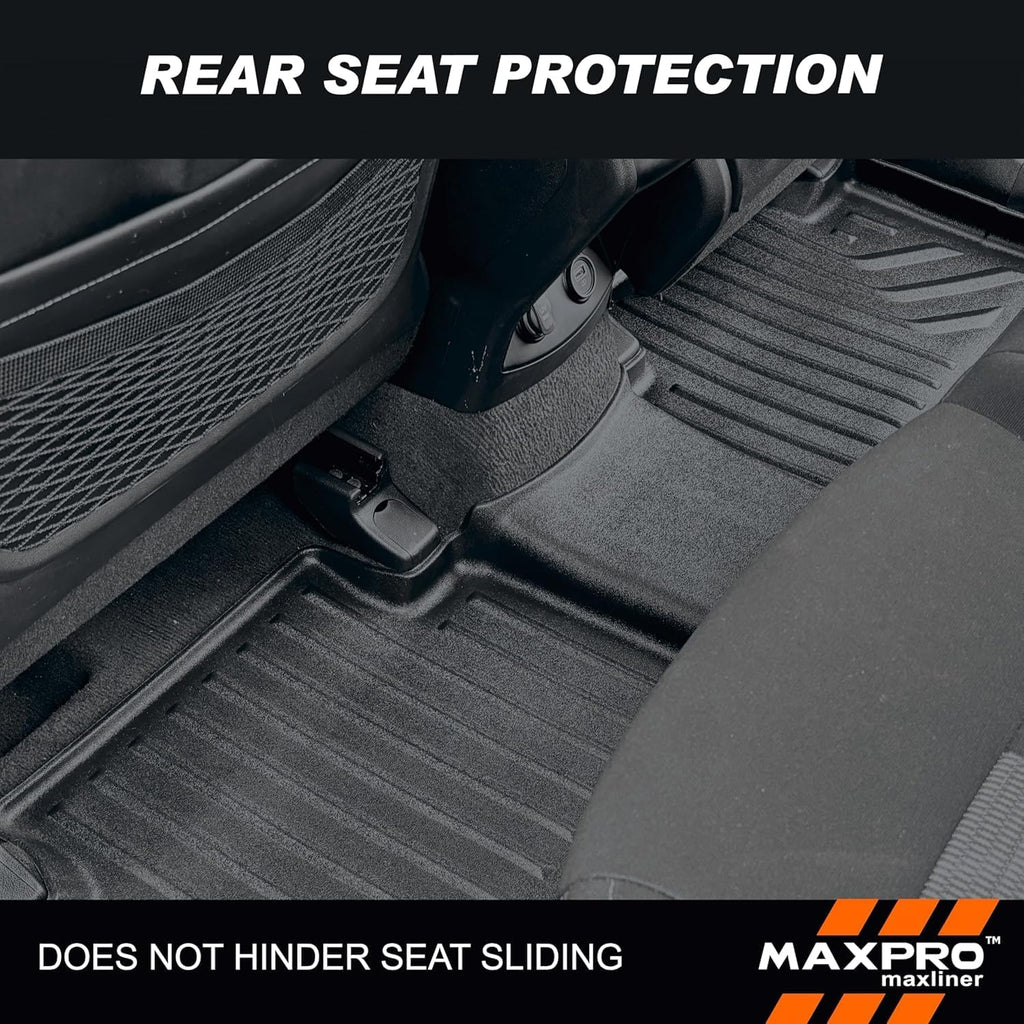 Premium MAXPRO Jeep Gladiator Accessories Car Mats Full Set 2020-2026 with Tool Box, Custom TPE Automotive Floor Mats Alternative to Rubber Floor Mats for Car, Truck Car Floor Liners Jeep Floor Mats