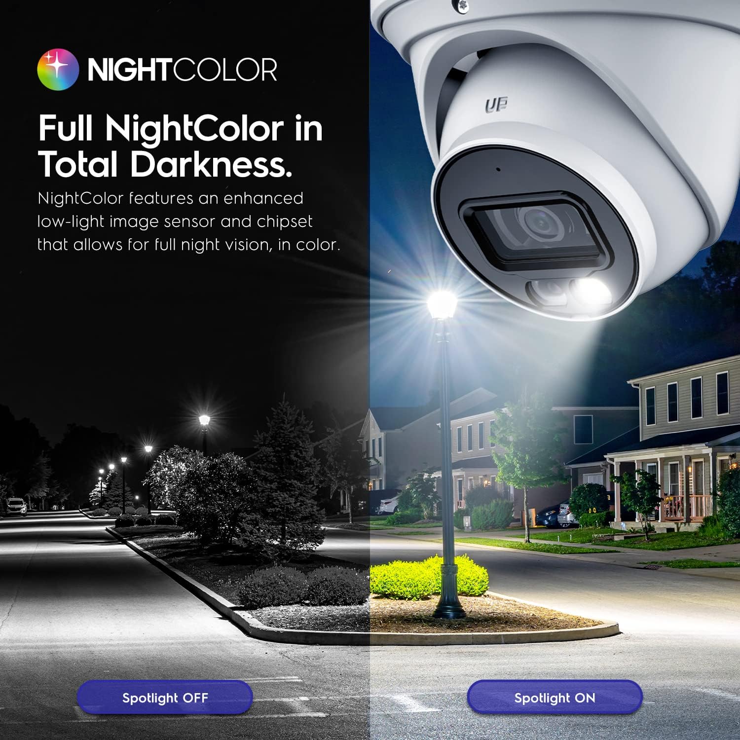 Amcrest 4K Security Camera System, 4K 8CH PoE NVR, (4) x 8-Megapixel Night Color Turret POE IP Cameras (IP8M-2779EW-AI), Active Deterrent, Pre-Installed 2TB Hard Drive, NV4108E-2779EW4-2TB (White)