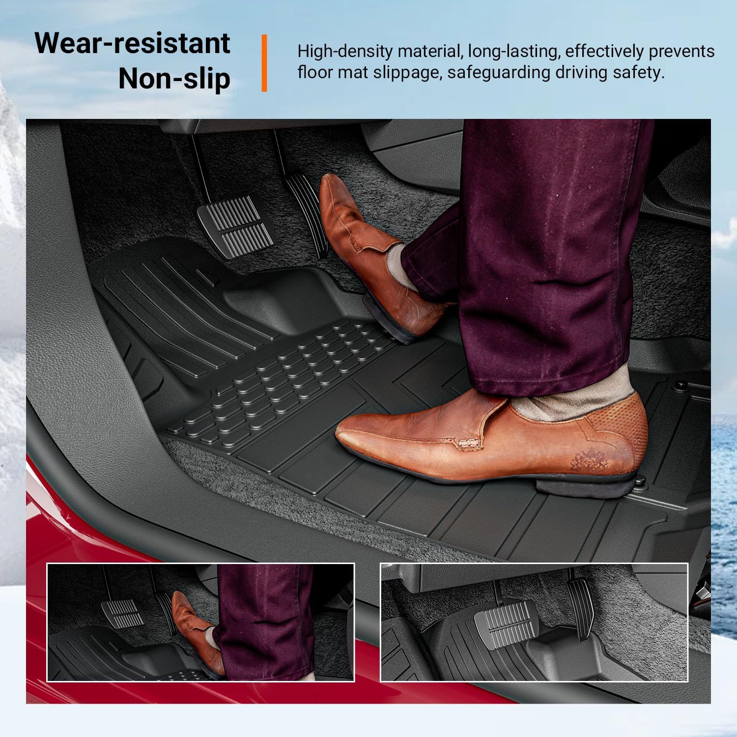 powoq Floor Mats Compatible with 2019-2024 Subaru Forester Cargo Liner Trunk Mat Backrest Liner Cargo Mat TPE Replacement for 2019-2024 Subaru Forester Accessories (Trunk Mat+Backrest Mats+Floor mats)