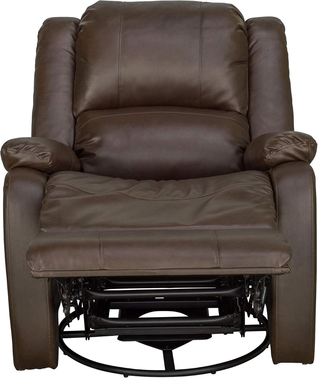 RecPro Charles Collection | 30' Swivel Glider RV Recliner | RV Living Room (Slideout) Chair | RV Furniture | Glider Chair (Chestnut, 2-Pack)