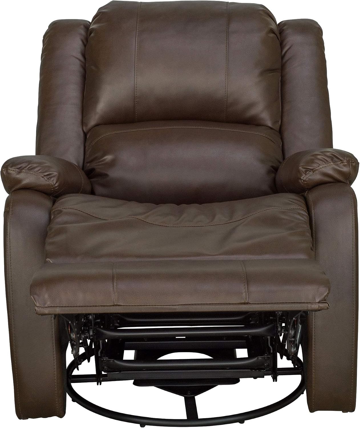 RecPro Charles Collection | 30' Swivel Glider RV Recliner | RV Living Room (Slideout) Chair | RV Furniture | Glider Chair (Chestnut, 2-Pack)