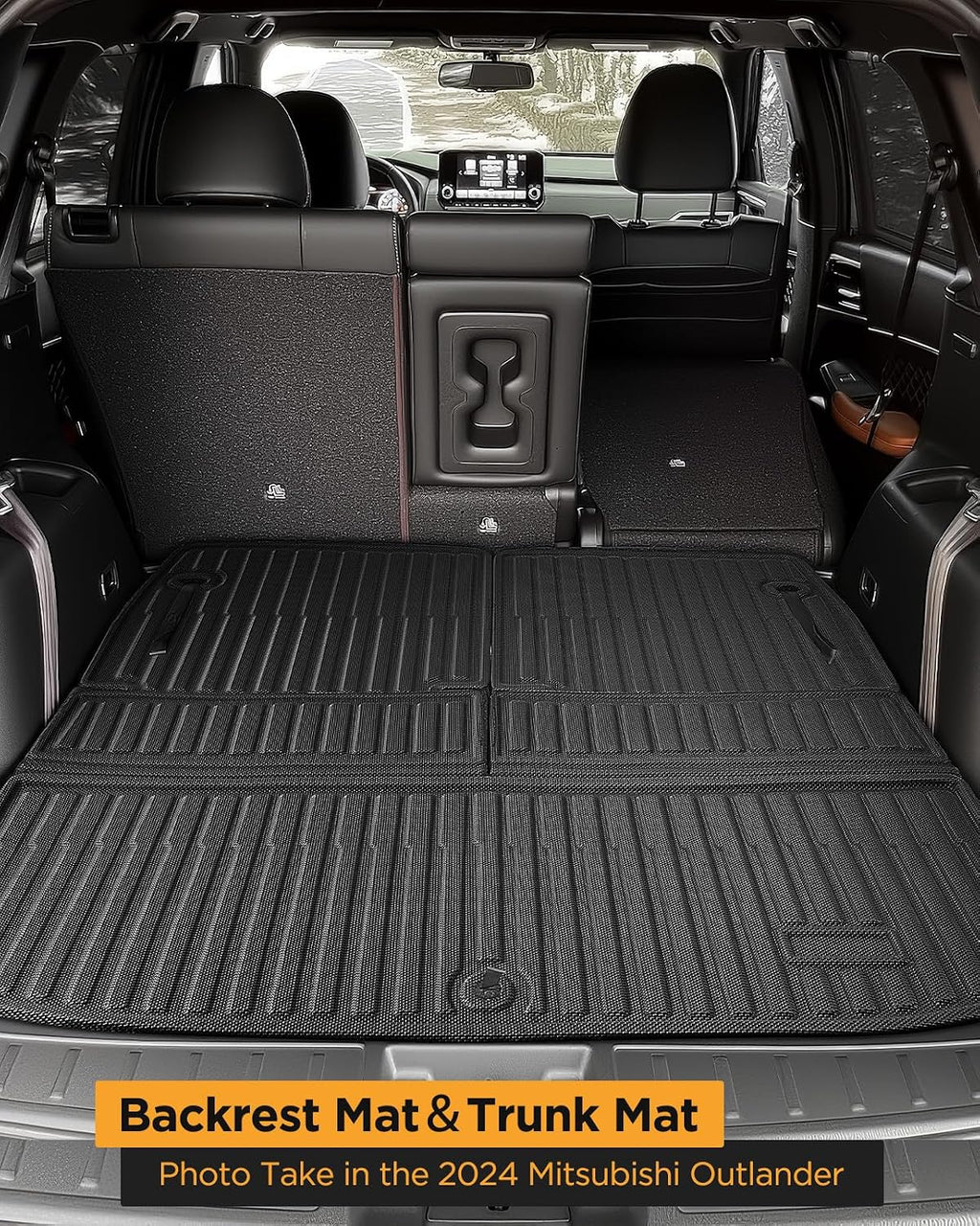 for Mitsubishi Outlander 2022-2025 2026 Floor Mats Cargo Liner (Not Fit PHEV ＆ Sport Models) Trunk Carpet All Weather Heavy Duty TPE Rubber Waterproof Tech Mats for Mitsubishi Outlander 2023 2024