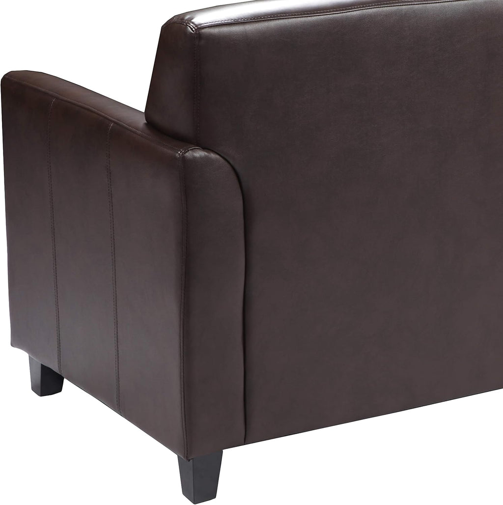 Flash Furniture HERCULES Diplomat Series Brown LeatherSoft Loveseat