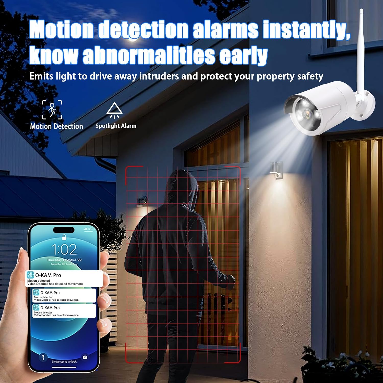 3MP Wireless Security Camera System – 6 Wi-Fi Bullet Cams + 10CH NVR, 15m IR Night Vision, IP66 Weatherproof, H.265, Plug-and-Play Indoor/Outdoor Surveillance, Mobile Alerts, Dual Storage