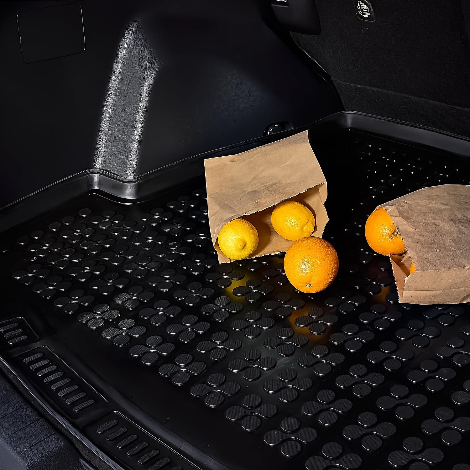 REZAW-PLAST Premium Floor Mats Set Compatible with Tesla Model S 2012-2023 Automotive Floor Mats & Cargo Liners Tailored All Weather Custom Fit Odorless Car Accessories Black
