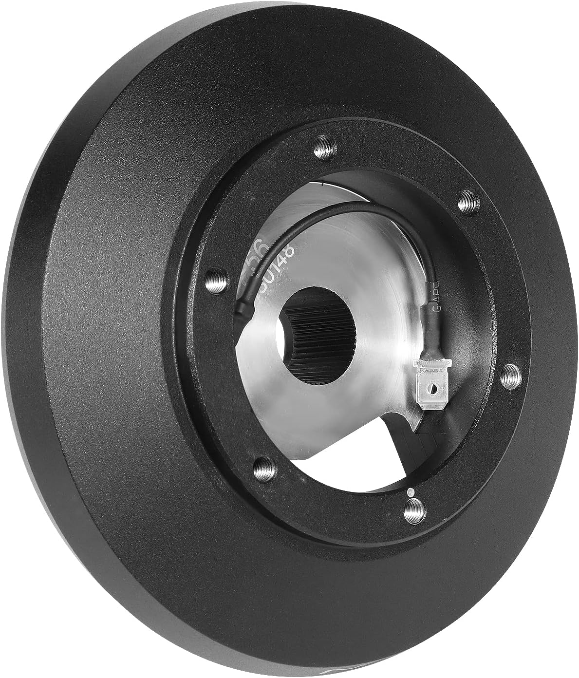 NRG Innovations Racing Style Steering Wheel Short Hub, Lockable Aluminum Steering Shaft, 6x70mm Bolt Pattern Quick Release Adapter Unit, Compatible With 13+ Mini Cooper Gen3, Black, NRG-SRK-F56H