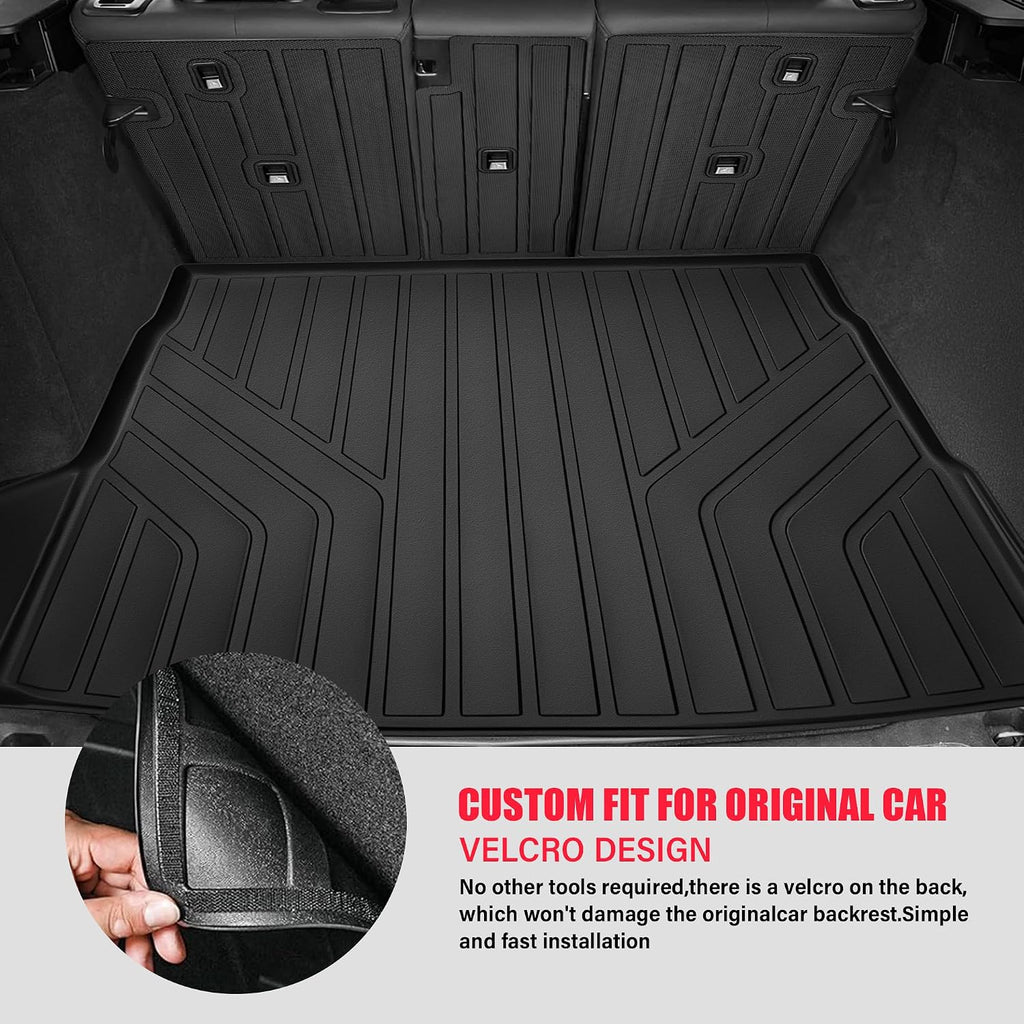Floor Mats for 2025 2026 BMW X3 Trunk Mat with Backrest Mat All Weather TPE Rubber Floor Liner Set Cargo Liner for 2025 2026 BMW X3 Accessories