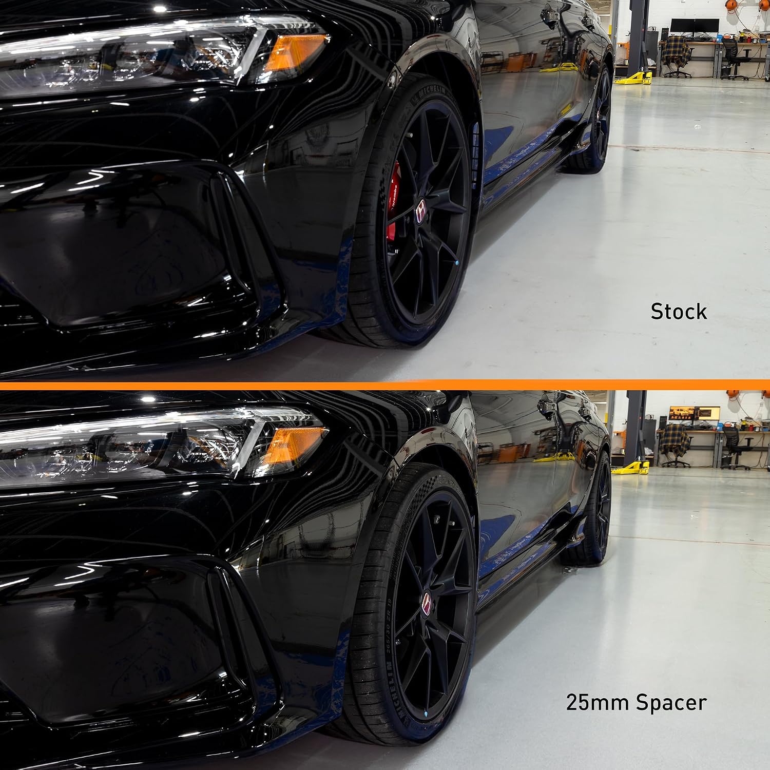 Mishimoto Wheel Spacers 5x120, 64.1mm Center Bore, M14 X 1.5, 0.75' Thick, Black