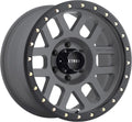 Method Race Wheels Grid Titanium/Black Street Loc Wheel with Zinc Plated Accent Bolts (17x8.5'/6x5.5', 0mm offset) 0 mm offset