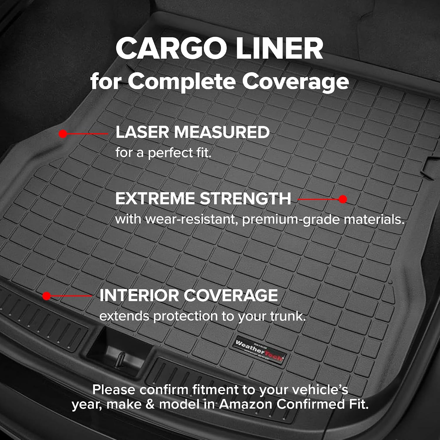 WeatherTech Cargo Trunk Liner for Infiniti QX80, QX, Armada - Behind 2nd Row (42757), Grey