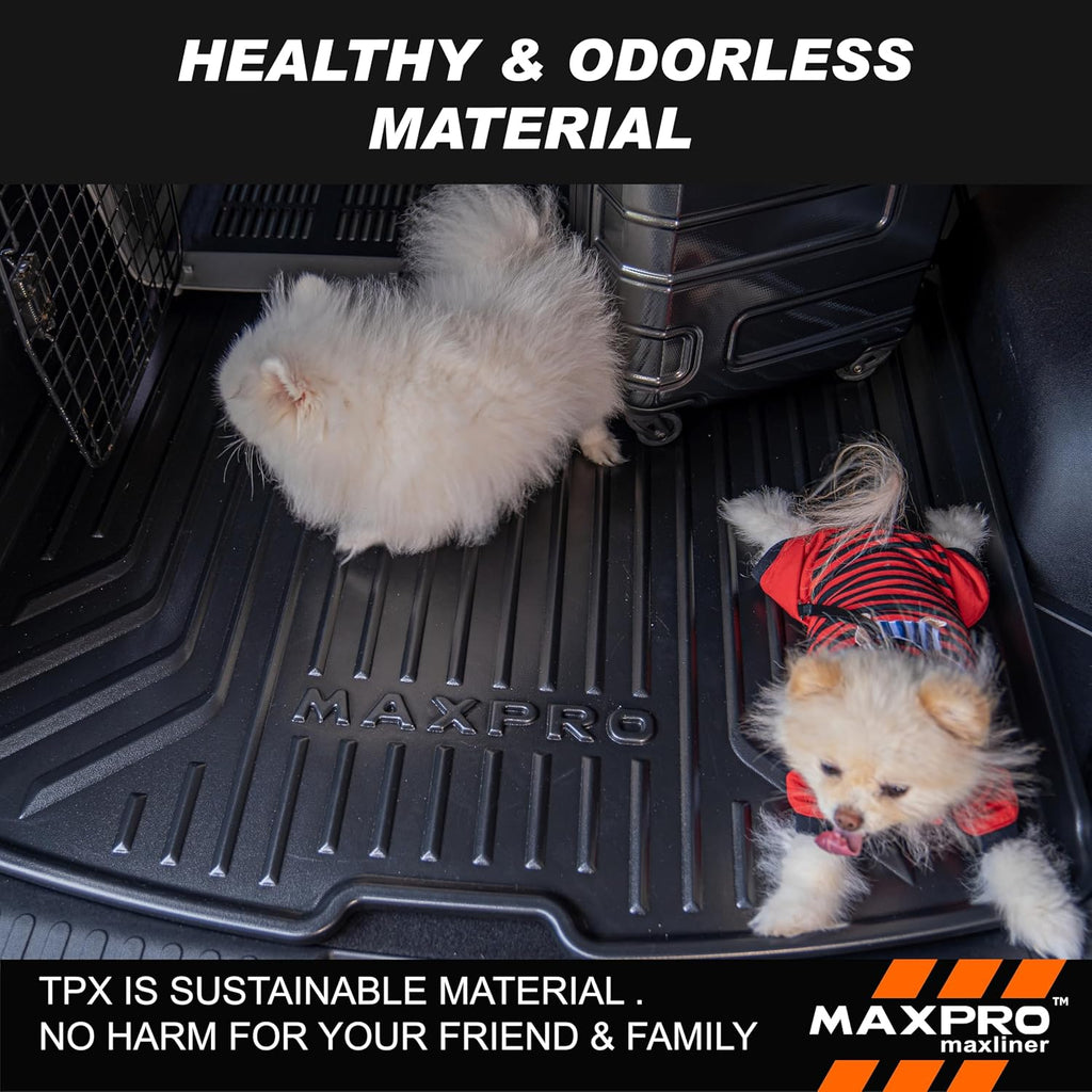 Premium MAXPRO Jeep Gladiator Accessories Car Mats Full Set 2020-2026 with Tool Box, Custom TPE Automotive Floor Mats Alternative to Rubber Floor Mats for Car, Truck Car Floor Liners Jeep Floor Mats
