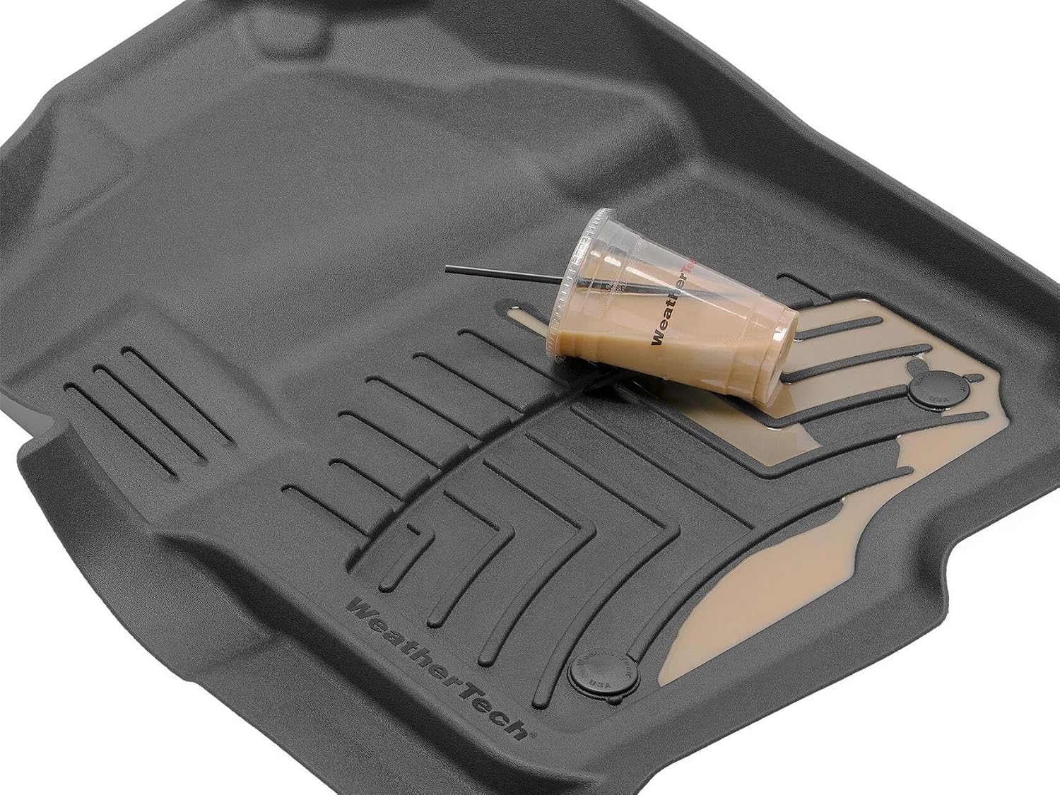 WeatherTech FloorLiner HP Custom Fit Floor Mats for Honda CR-V Hybrid, CR-V 1st Row (4511101IM), Tan