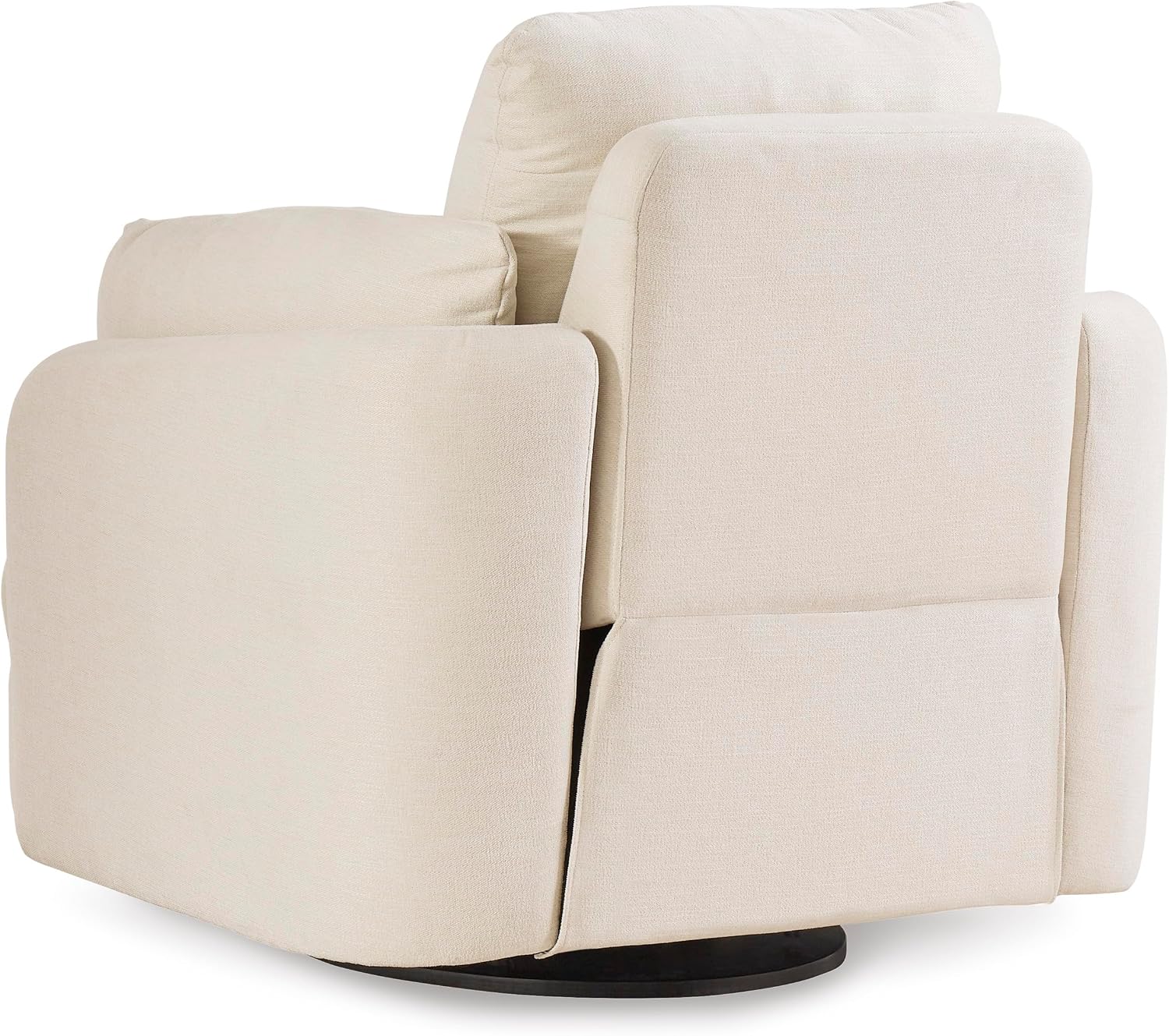 Signature Design by Ashley Modmax Coastal Press-Back Swivel Glider Rocker Recliner with Machine Washable Cover, Hidden Storage Compartments and 2 Bolster Pillows, Beige