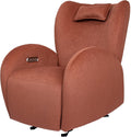 EONIX Stylish Power Glider Rocker Recliner Chair, Dual Motor Independently Controlled Footrest and Backrest, Detachable Headrest, Lazy Boy Recliner Chair for Living Room, SXXY010, Brick Red