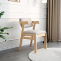 Kids Study Chair Rubber Wood Height Adjustable Dining/Office/Leisure Chair（Nature）