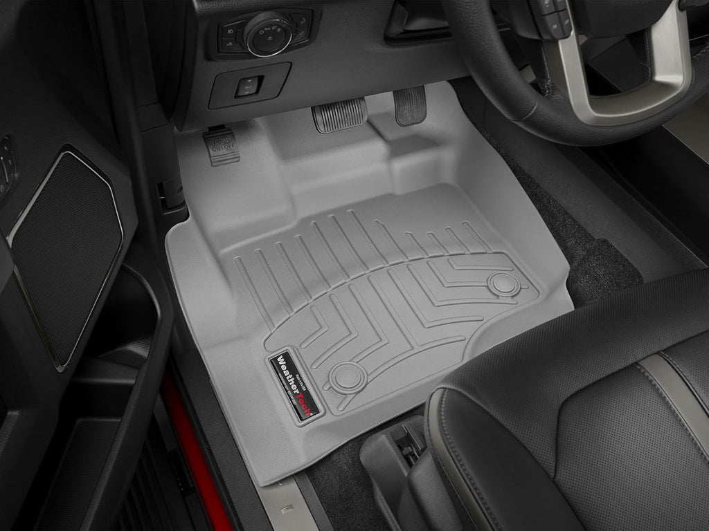 WeatherTech Custom Fit FloorLiners for Ford Super Duty, Super Duty, Super Duty - 1st Row (4410511V), Black