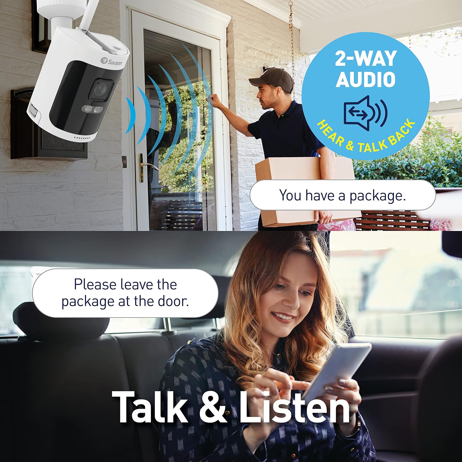 Swann AllSecure600™ 3 Camera 8 Channel 2K Wire-Free HD Wireless NVR Security System