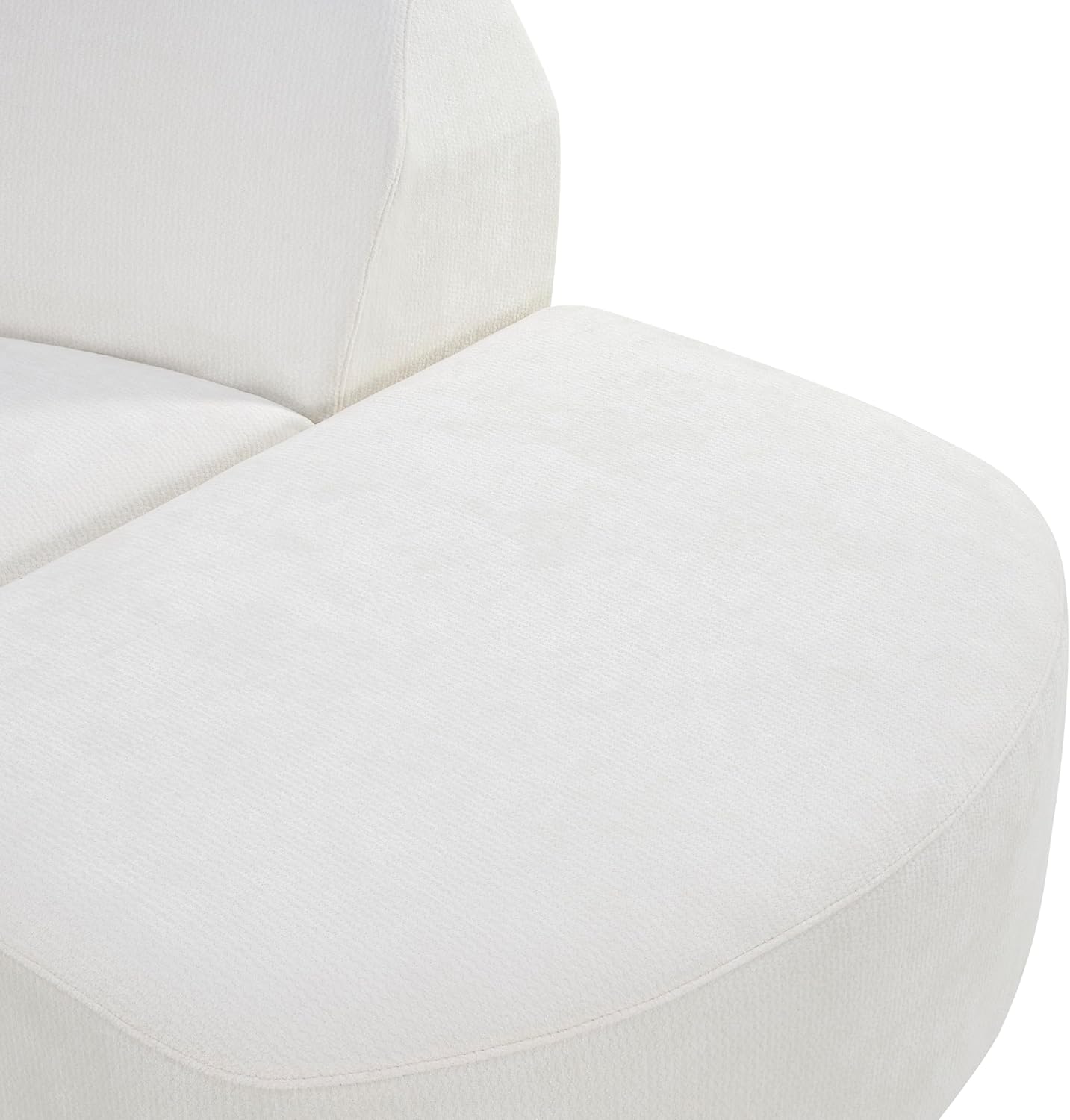 Merax Modern Curved Sectional Sofa with Ottoman, Couch 4-Piece Set High-Density Compressed Sponge, Fully Assembled, Right Hand Facing, Plush Deep Seat for Living Room, Lounge, Apartment, Beige