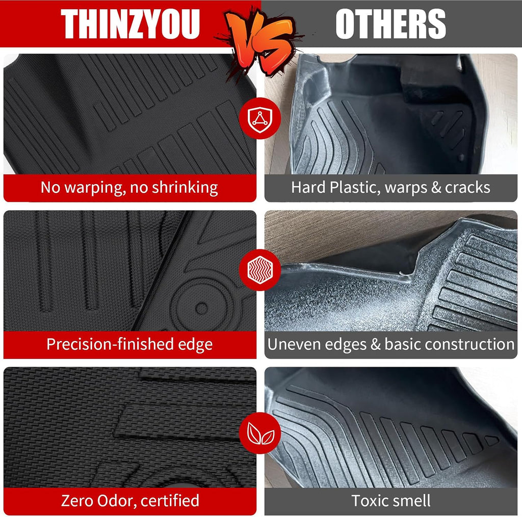 Floor Mats Compatible with 2020-2025 Kia Telluride 7&8 Seats (NOT for 2027) Cargo Mat Cargo Liner Back Seat Cover 2024 Telluride Accessories (Trunk Mat with Backrest Mats+Floor Mats)
